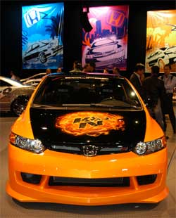 El Honda Civic SI 2006 de K&N En Exhibición en Las Vegas, Nevada